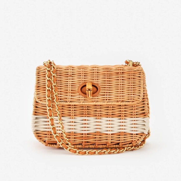 J. McLaughlin Handbags - Jmaclaughing Waverly Wicker Handbag